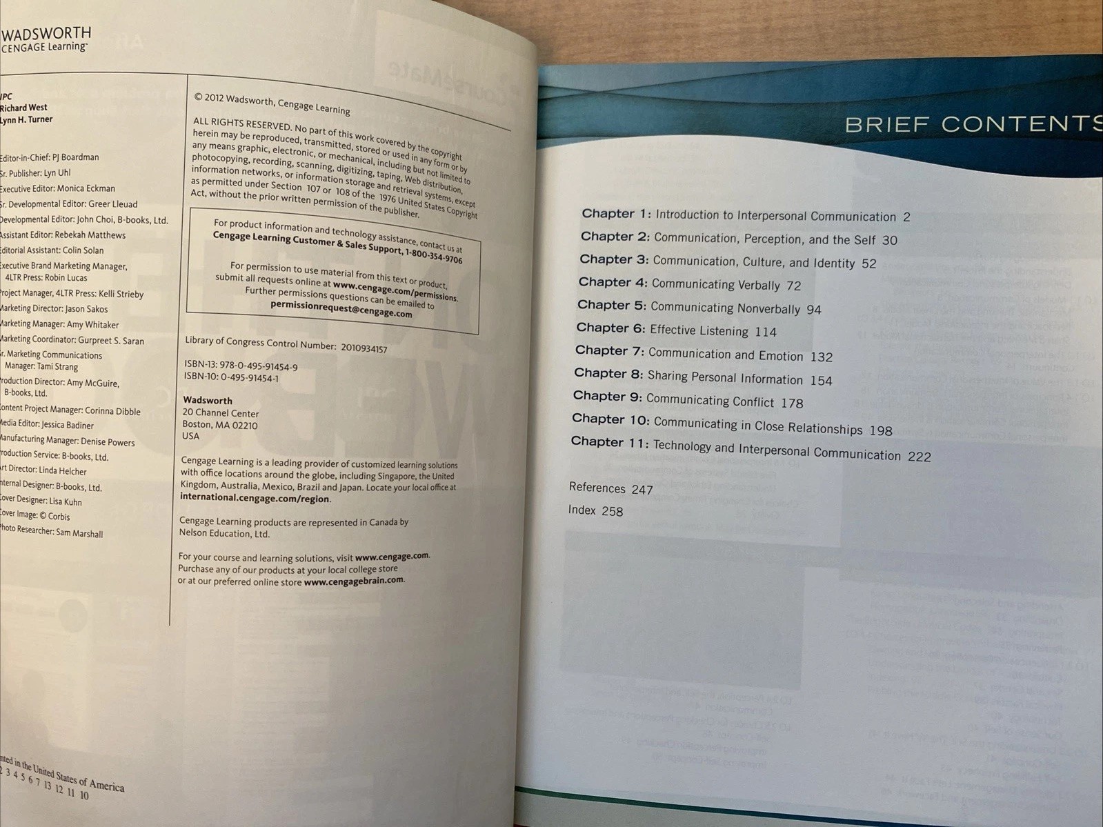 West/Turner IPC Instructor Edition Textbook 9781111344702