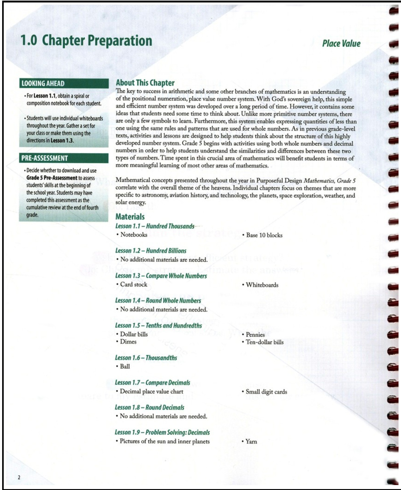 NEW ACSI Purposeful Design MATHEMATICS GRADE 5 TEACHER EDITION homeschool 5th Gr