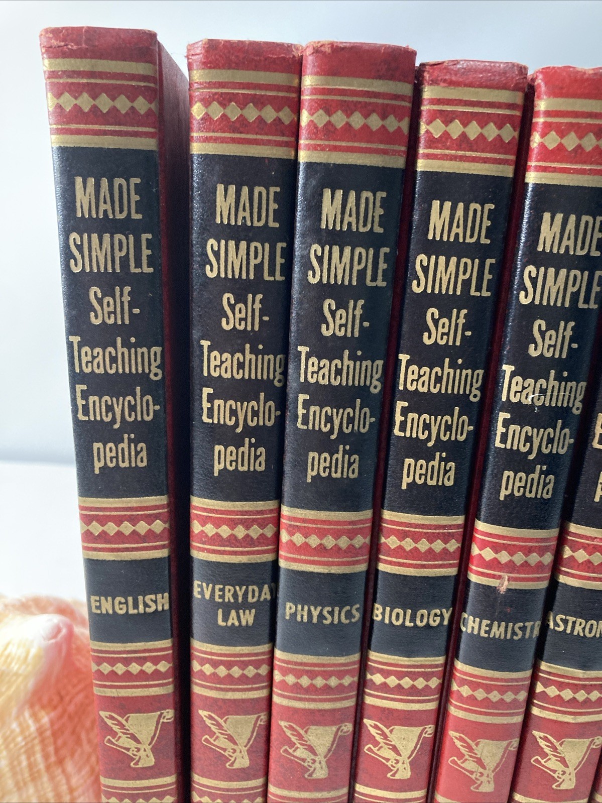 Vintage Book Set Made Simple Self Teaching Encyclopedia 2, 5, 6, 8, 9