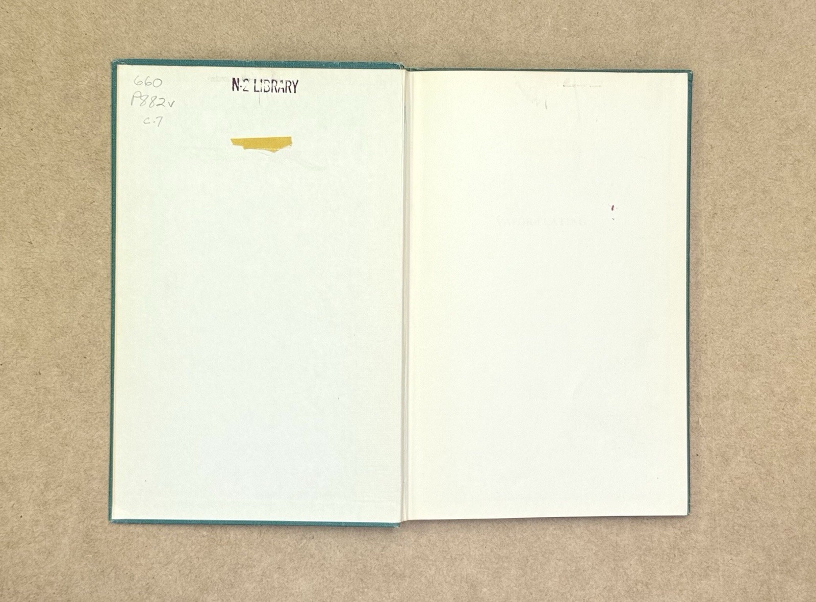 LANL Copy! VTG 1955 Vapor-Plating by Powell, Campbell & Gonser HC 1st Edition