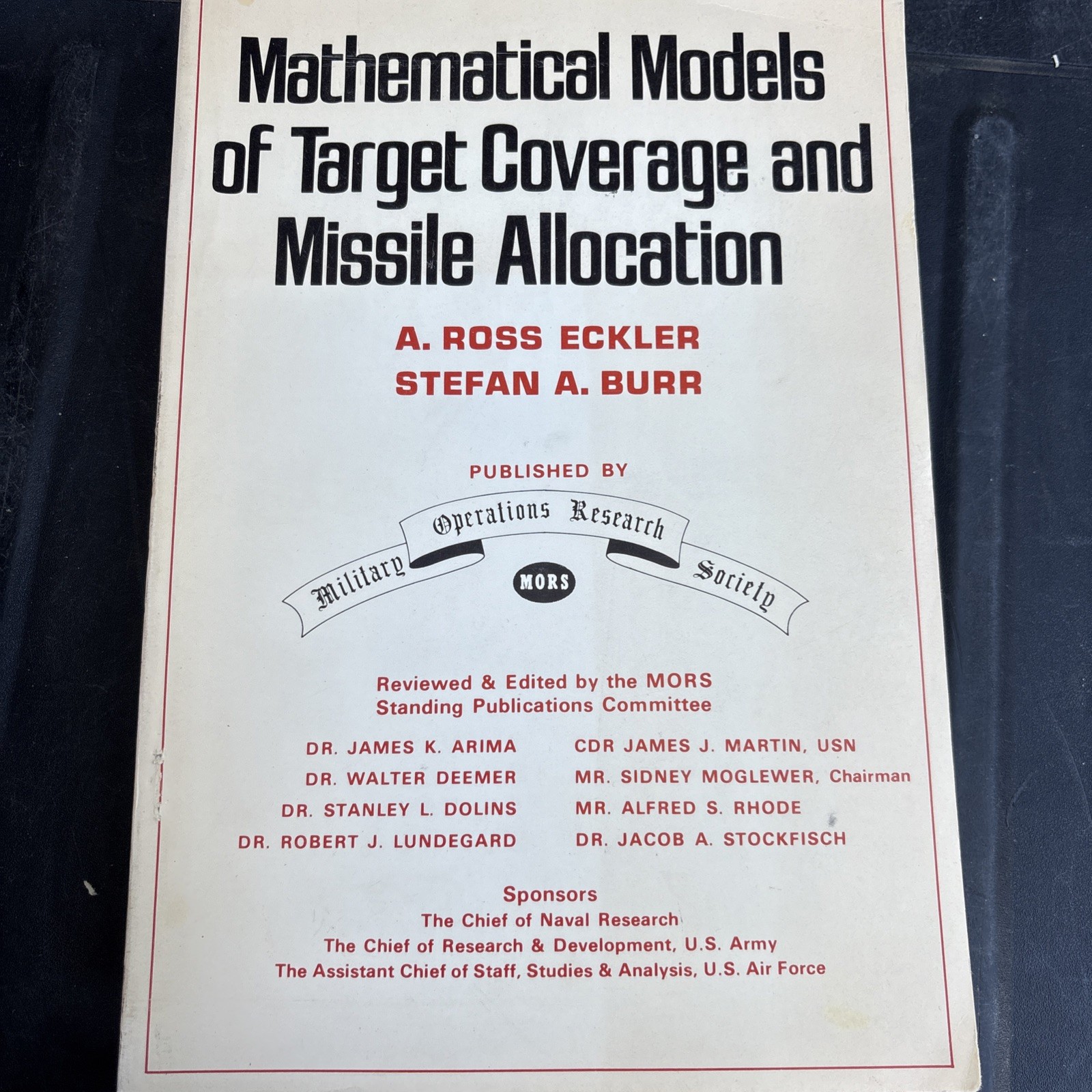 Mathematical Models Of Target Coverage And Missile Allocation- Military-Math