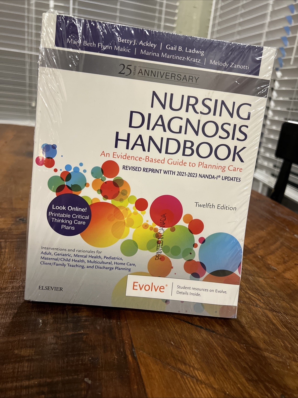 Sealed Nursing Diagnosis Handbook 12th Edition Revised Reprint w/2021-2023 NANDA