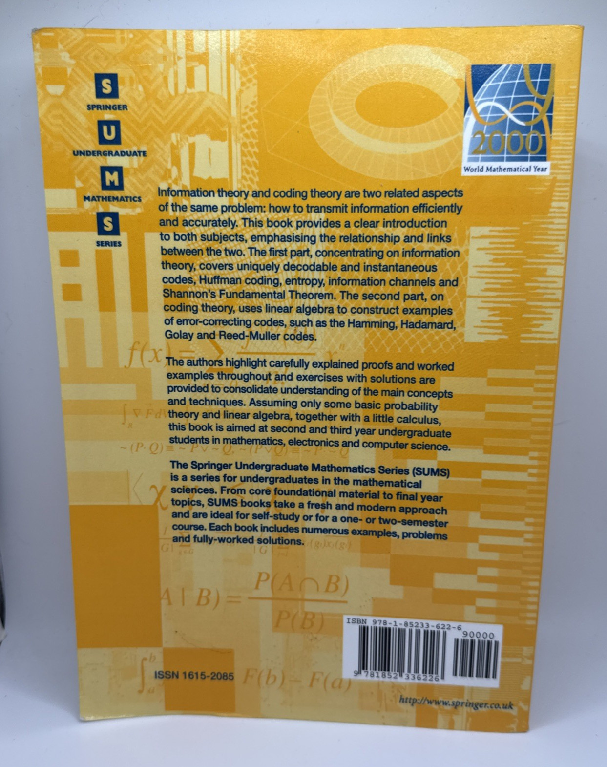 Springer Undergraduate Mathematics Ser Information Coding Theory Gareth