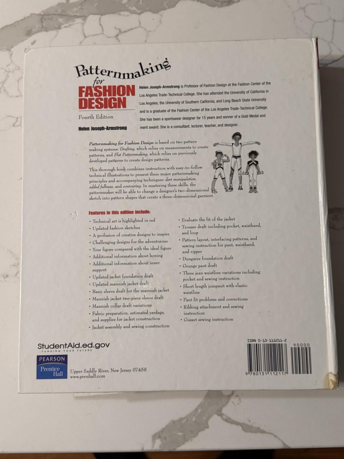 “Patternmaking for Fashion Design” Armstrong, 4th Edition Ring Binder