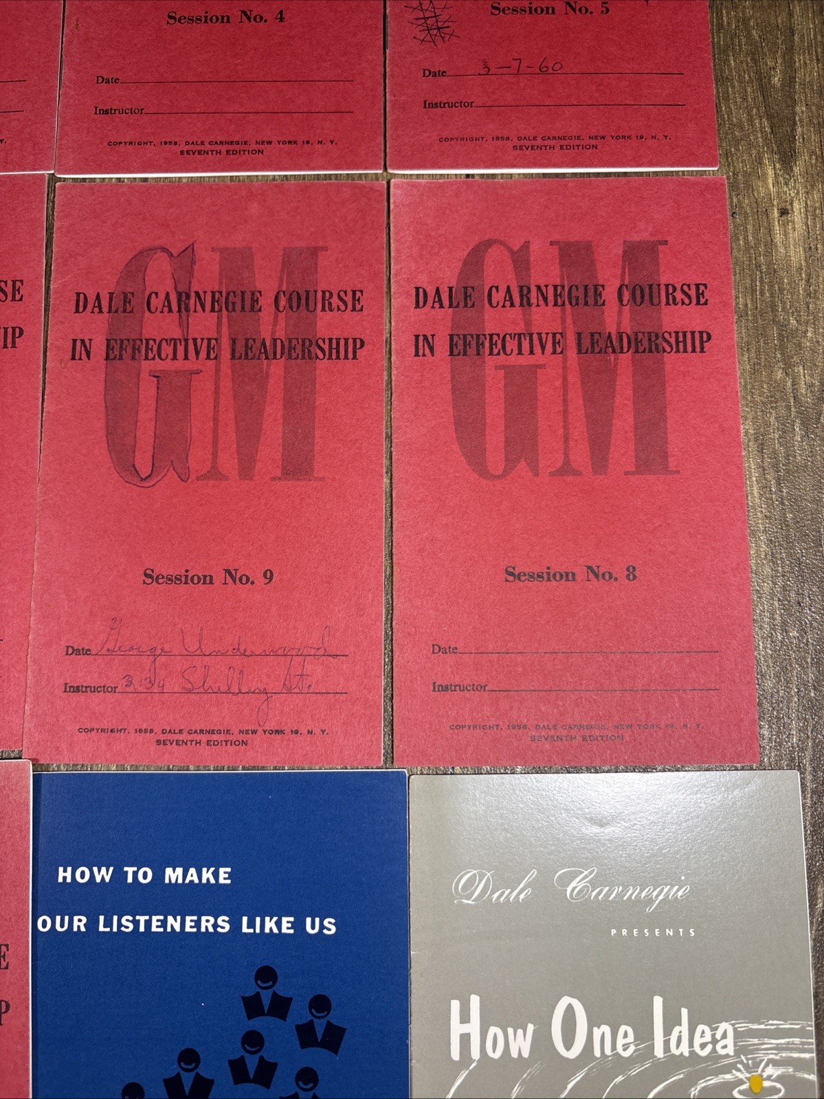 Vtg Dale Carnegie Course Effective Leadership Participant Manuals Booklets