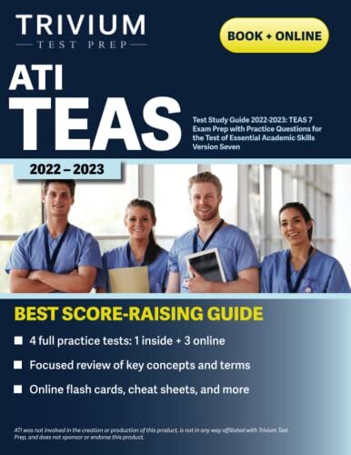 ATI TEAS TEST STUDY GUIDE 2022-2023: TEAS 7 EXAM PREP WITH By Elissa Simon Mint
