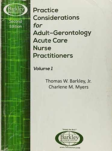 Practice Considerations for Adult – Paperback, by Thomas W. Barkley – Acceptable