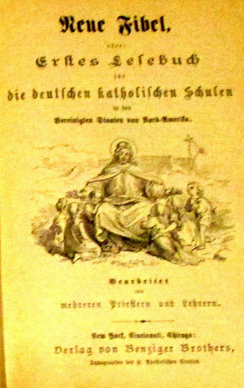 1897 The German Catholic Schools New Primer Hardcover Book in German 64 Pages