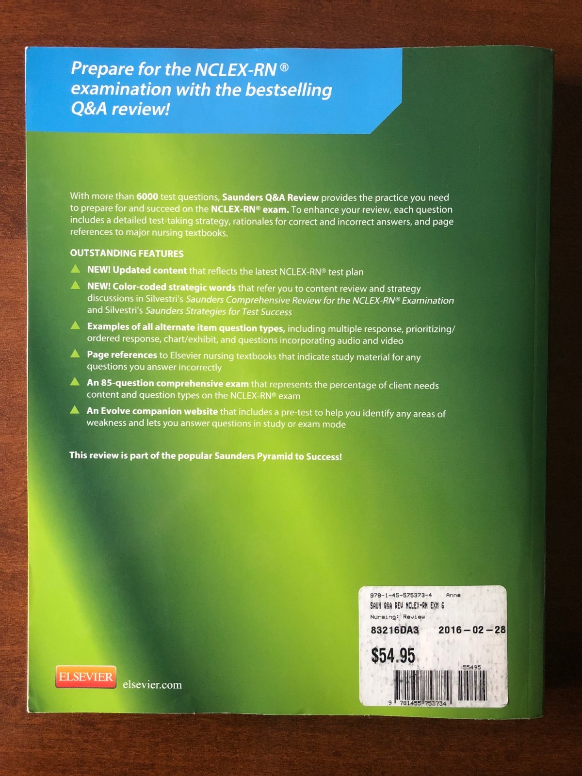 Saunders Q&A Review for the NCLEX-RN® Examination by Linda Anne Silvestri…