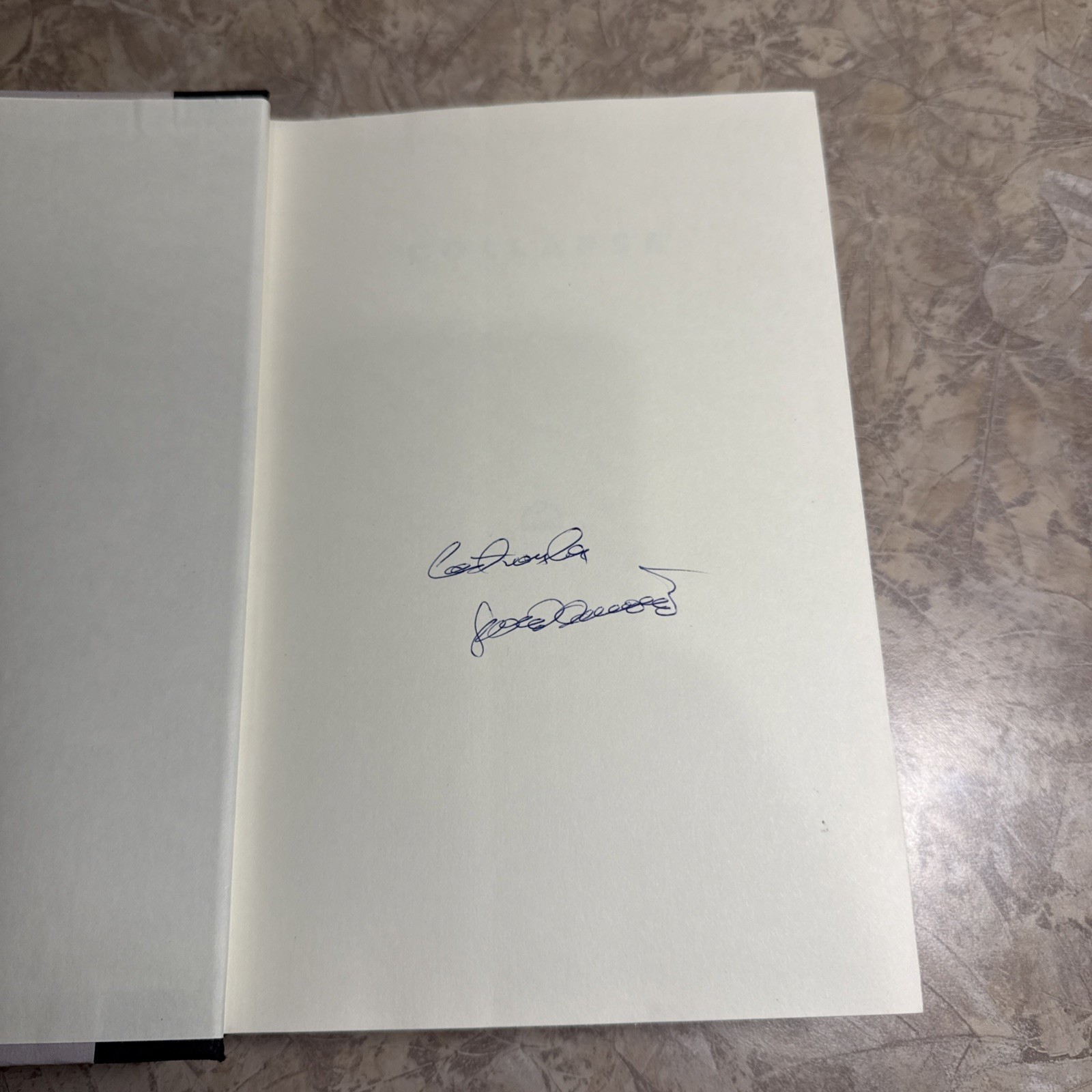 SIGNED Collapse : How Societies Choose to Fail or Succeed – Jared M. Diamond