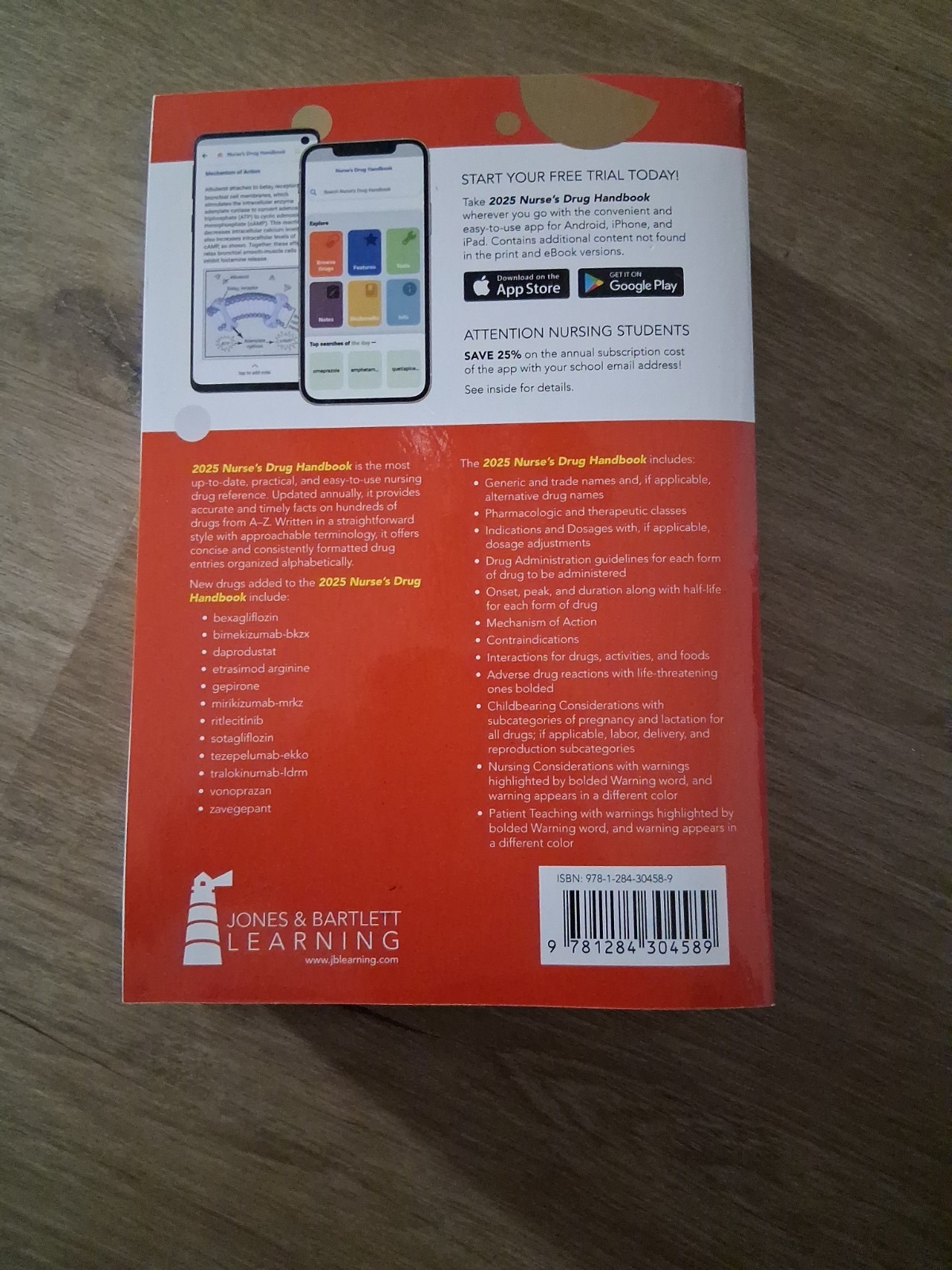 2025 Nurse’s Drug Handbook by Jones & Bartlett Learning (2024, Trade Paperback)