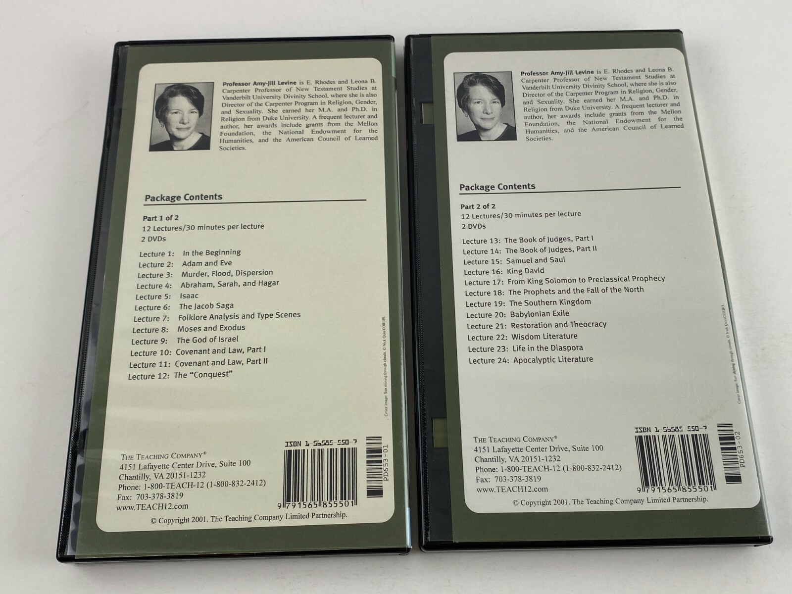 The Great Courses, Religion, The Old Testament, Part 1 & 2, DVD’s and Booklets
