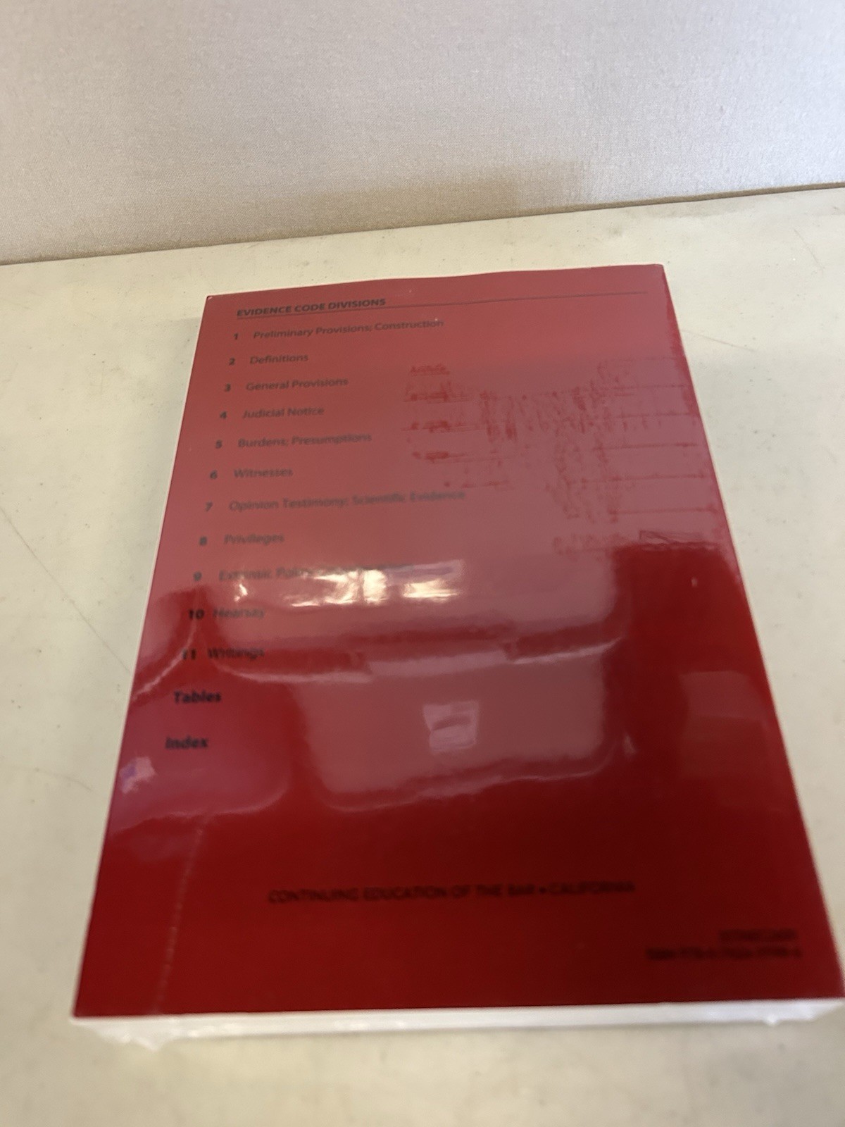 Trial Attorney’s Evidence Code Notebook 2026 Edition CEB New Sealed