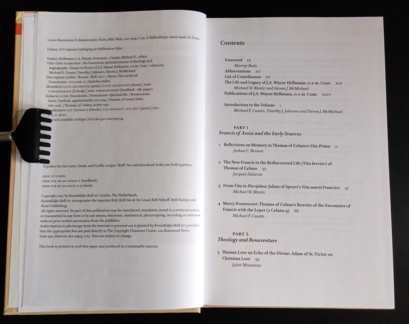 ORDO ET SANCTITAS The Franciscan Spiritual Journey in Theology – Cusato (As New)