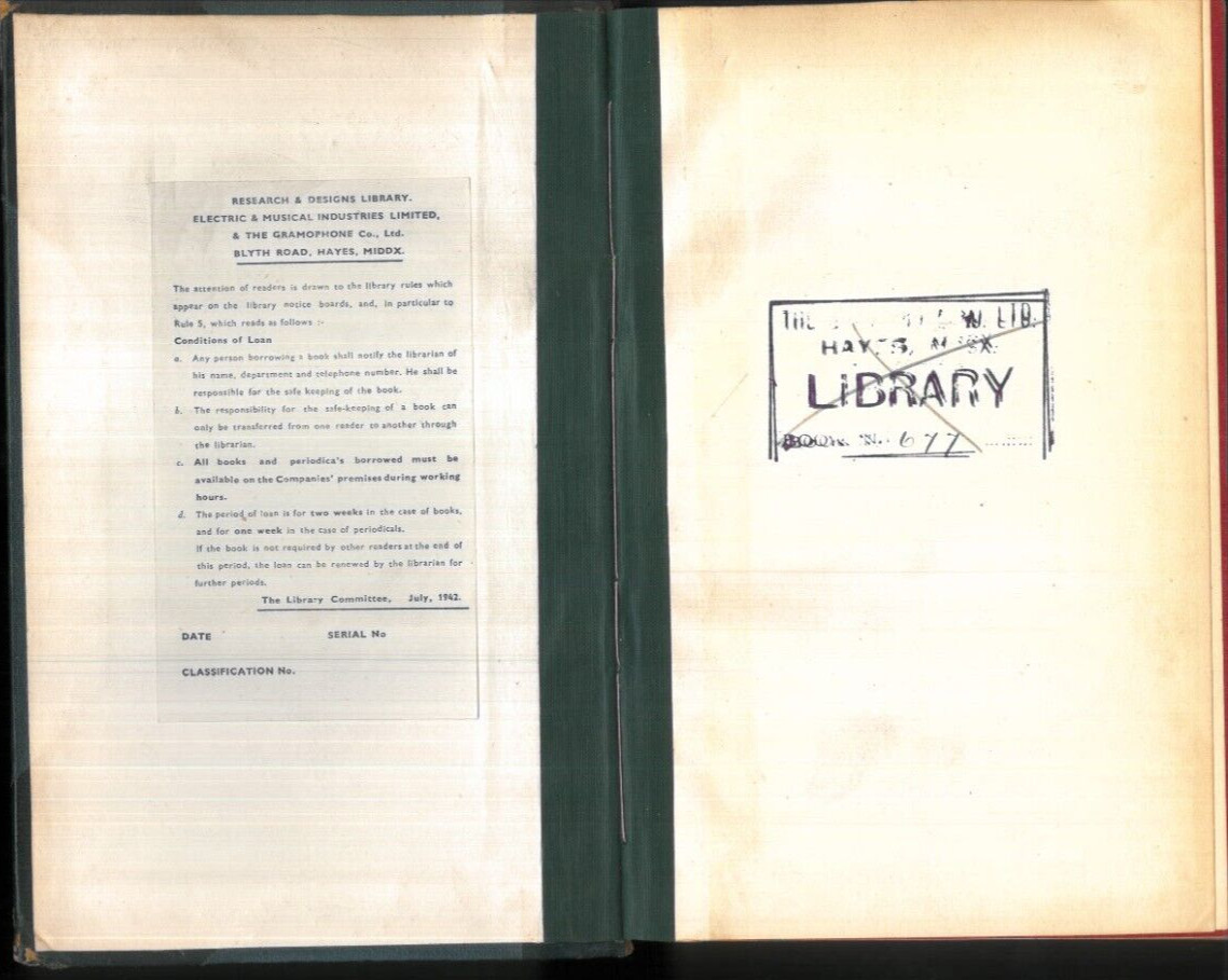 VINTAGE 1921 SCIENCE ABSTRACTS 1921 B ELECTRICAL ENGINEERING 654 PAGES