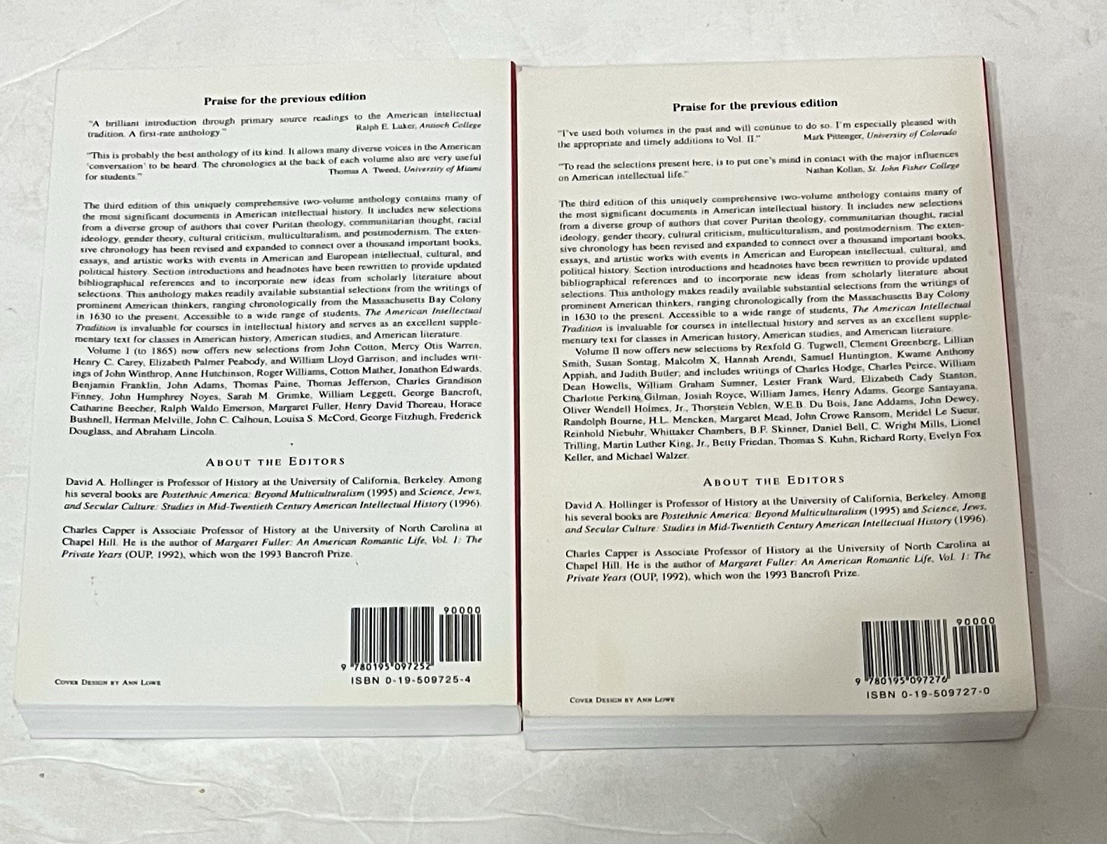 American Intellectual Tradition : A SourcebookVolume I-II: 1630-Present PB 3rd