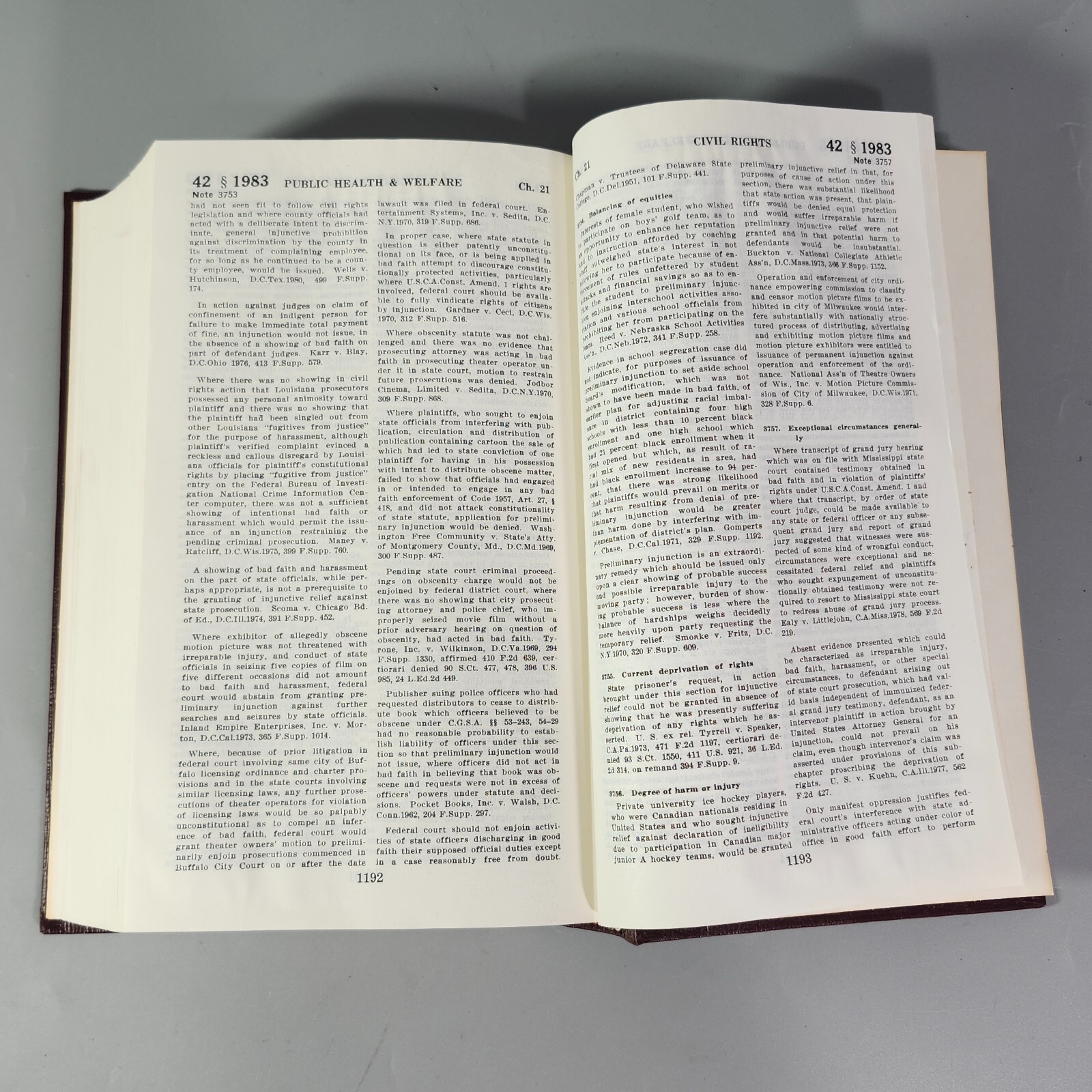 USCA 1981 Book Code Annotated Title 42 Public Health Welfare 1983 to 1984 HC