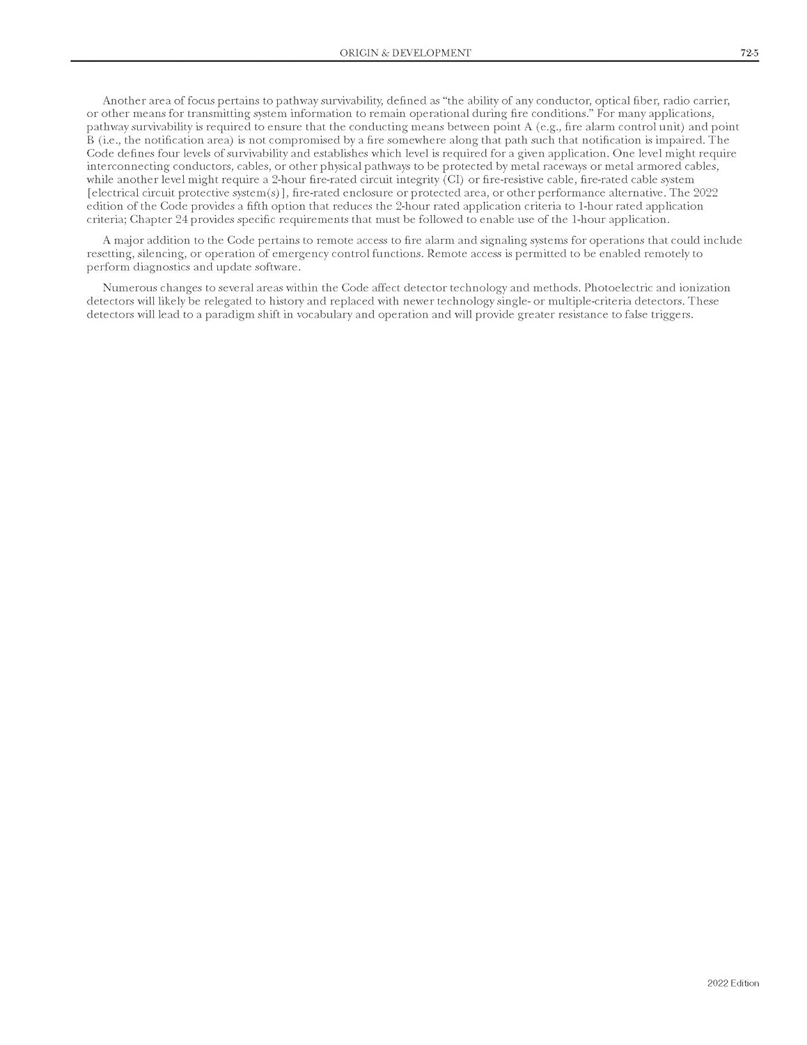 NFPA 72, National Fire Alarm and Signaling Code, 2022 Edition