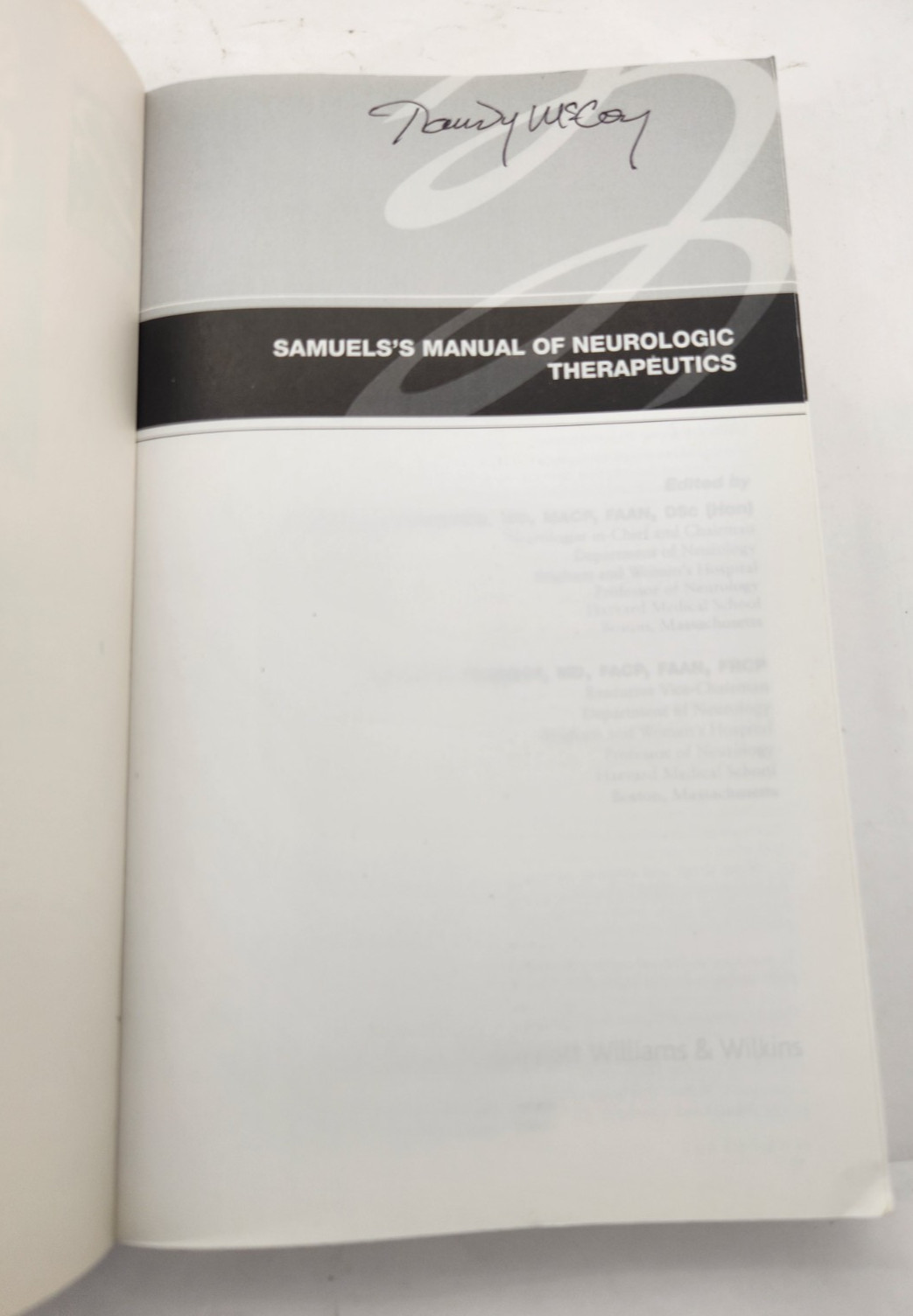Samuels’s Manual of Neurologic Therapeutics Paperback 8th edition