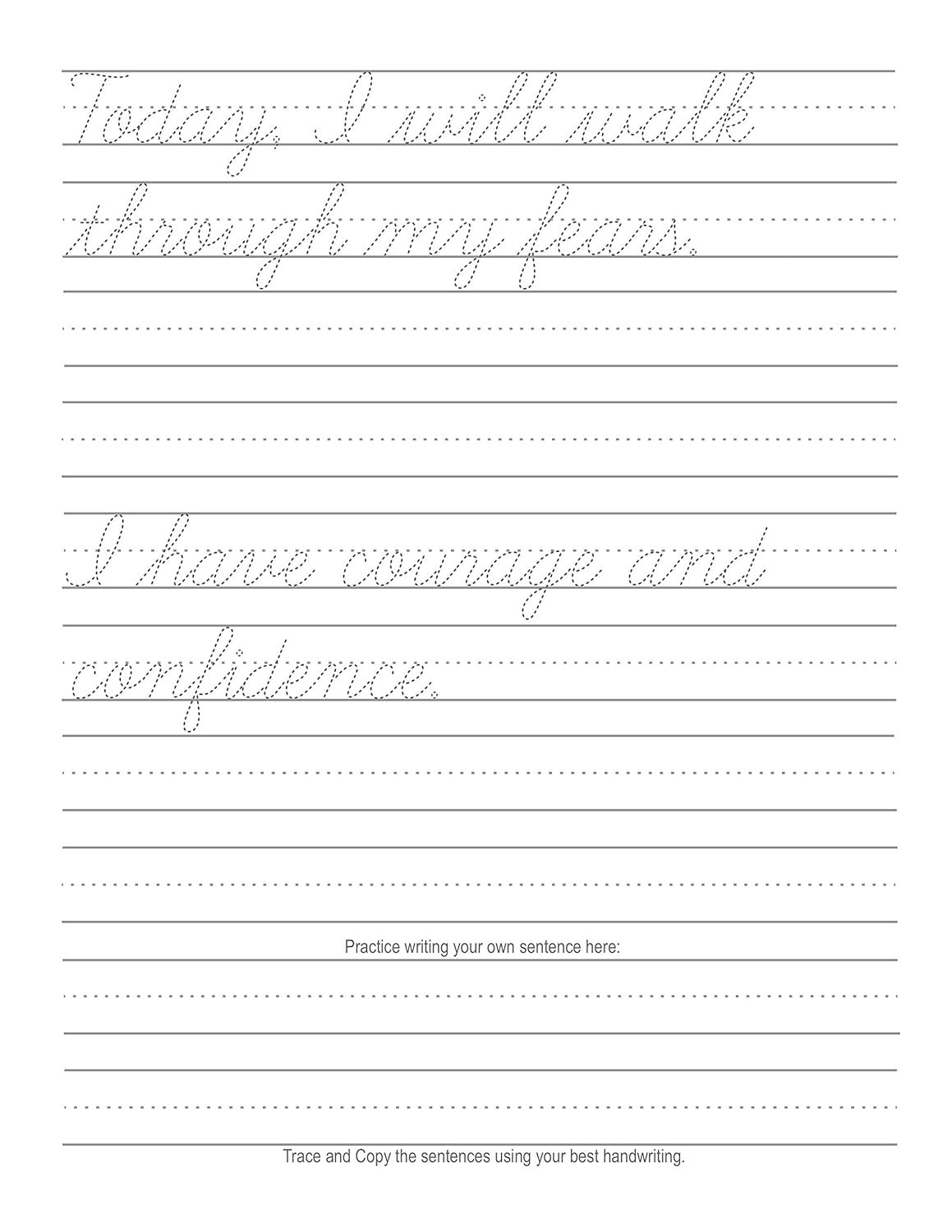 Cursive Handwriting Workbook for Teens: a Cursive Writing Practice Workbook