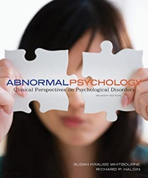 Abnormal Psychology : Clinical Perspectives on Psychological Diso