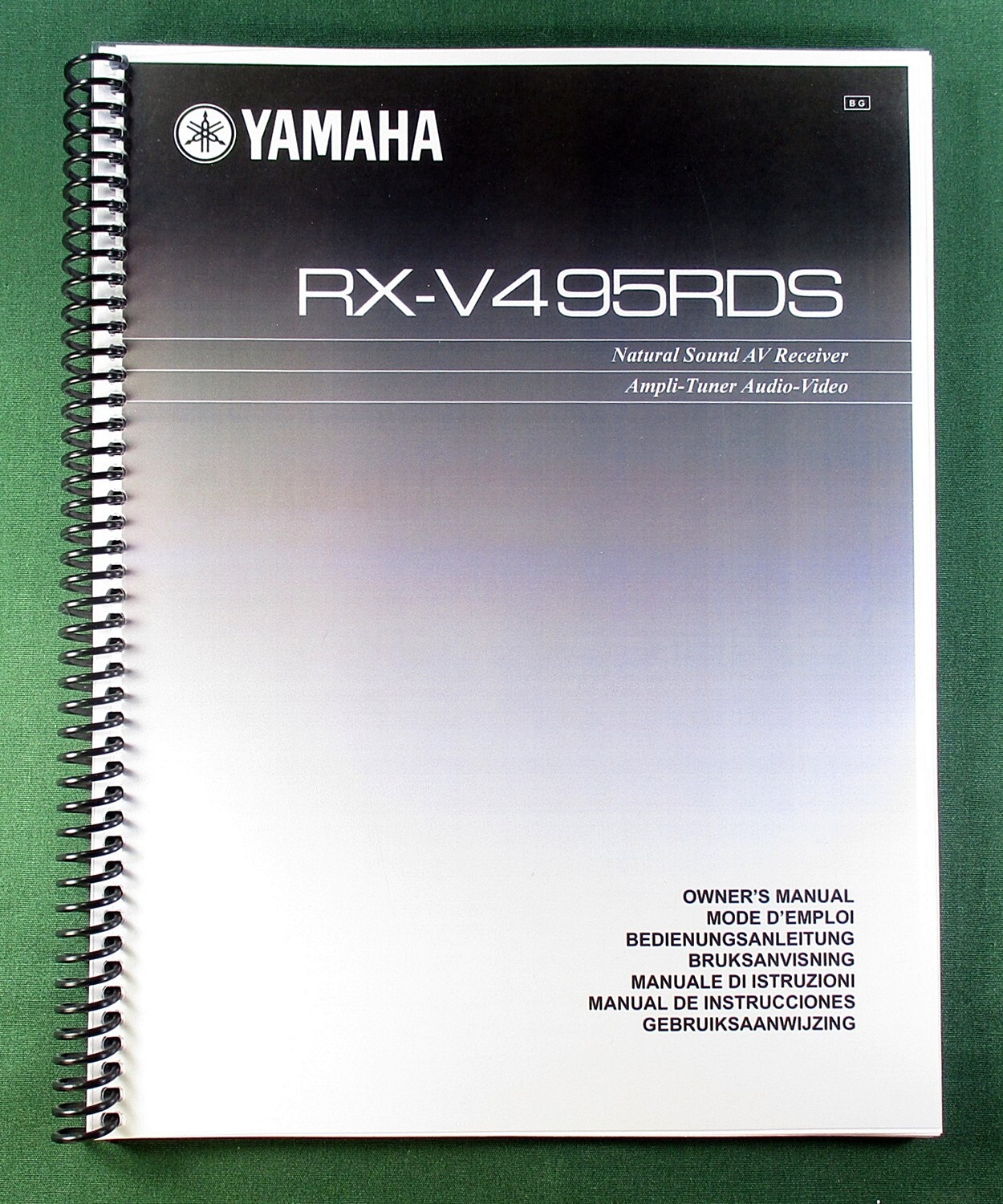 Yamaha RX-V495RDS Instruction Manual: 68 Pages & Protective Covers!