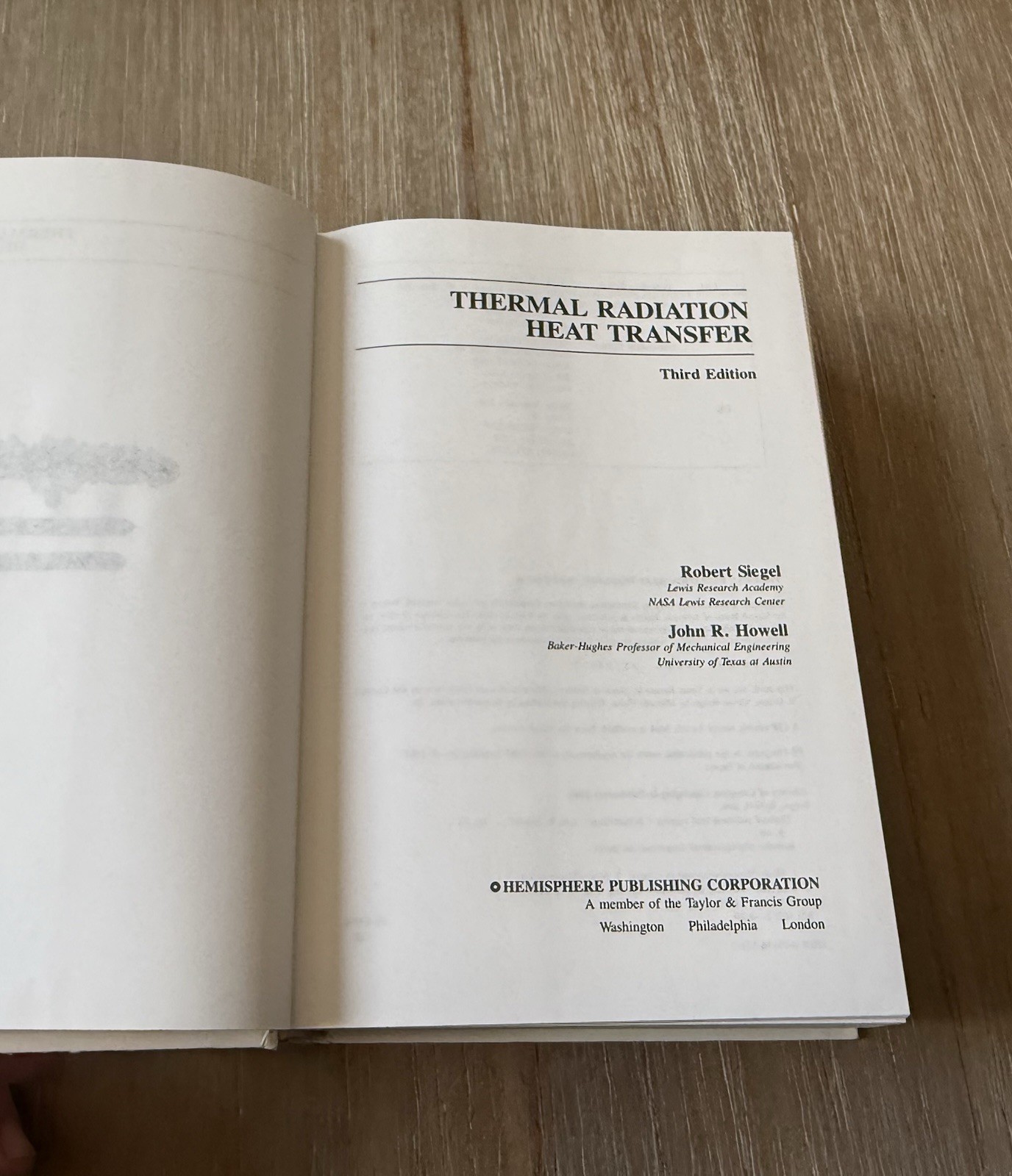 Thermal Radiation Heat Transfer by John R. Howell and Robert Siegel (1992)