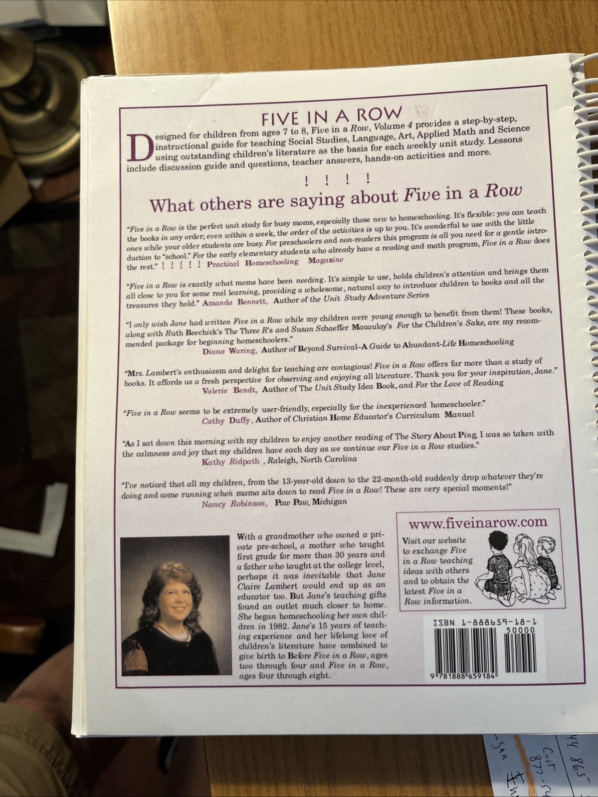 Five in a Row Volume 4 for Ages 7-8 (Volume 4), Jane Claire Lambert,