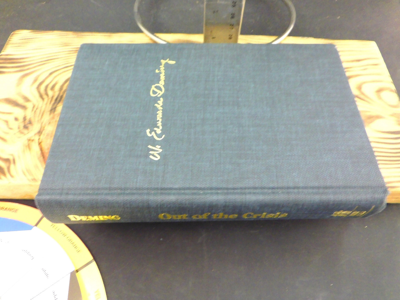 OUT OF THE CRISIS by W. Edwards Deming AUG 1992 Hard Cover no Dust Jacket MIT