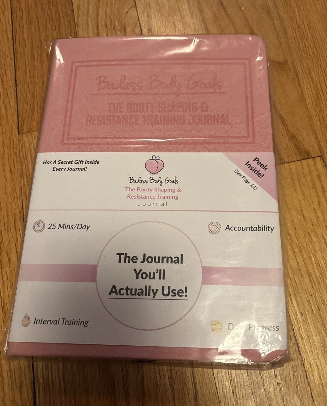 Badass Body Goals Booty Building Waist Trimming Journal Workout Exercise Gym