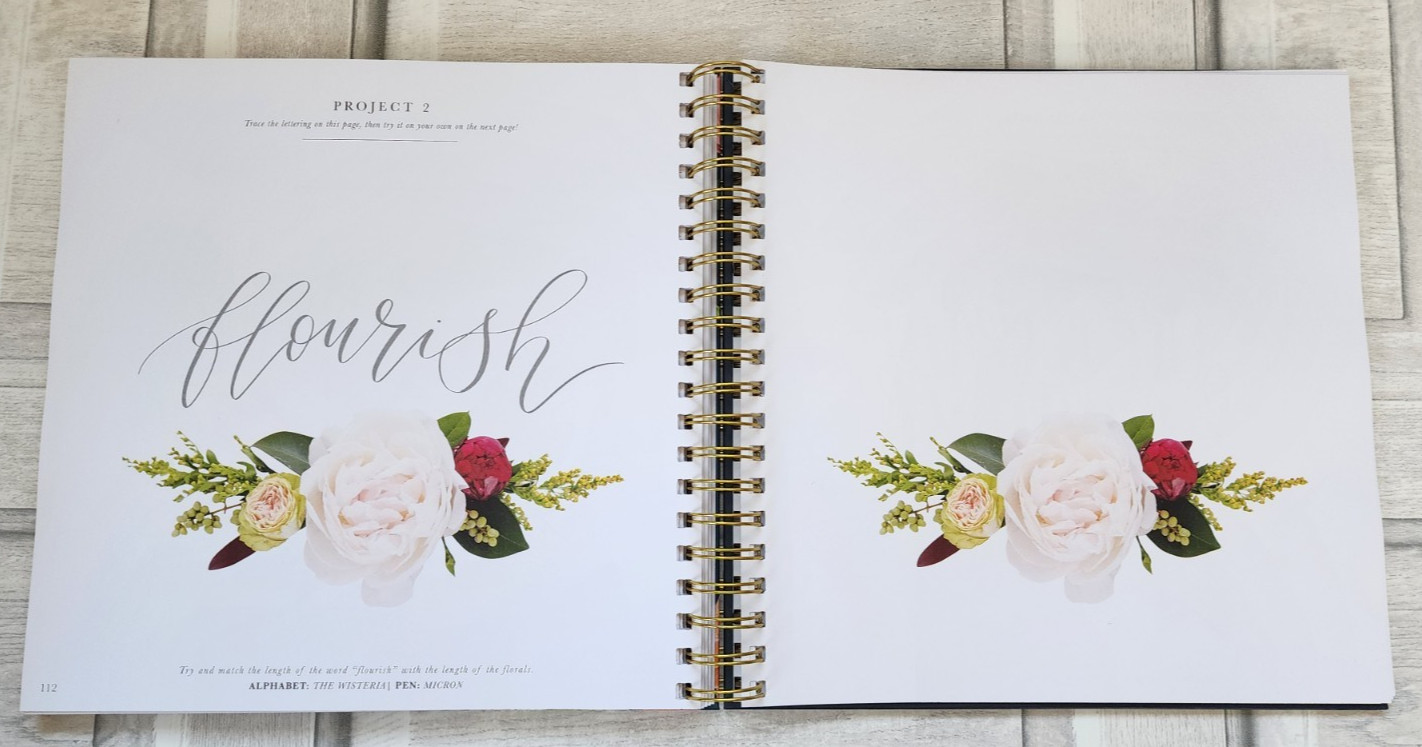 Pretty Simple Lettering Calligraphy for beginners hardcover spiral-bound unused