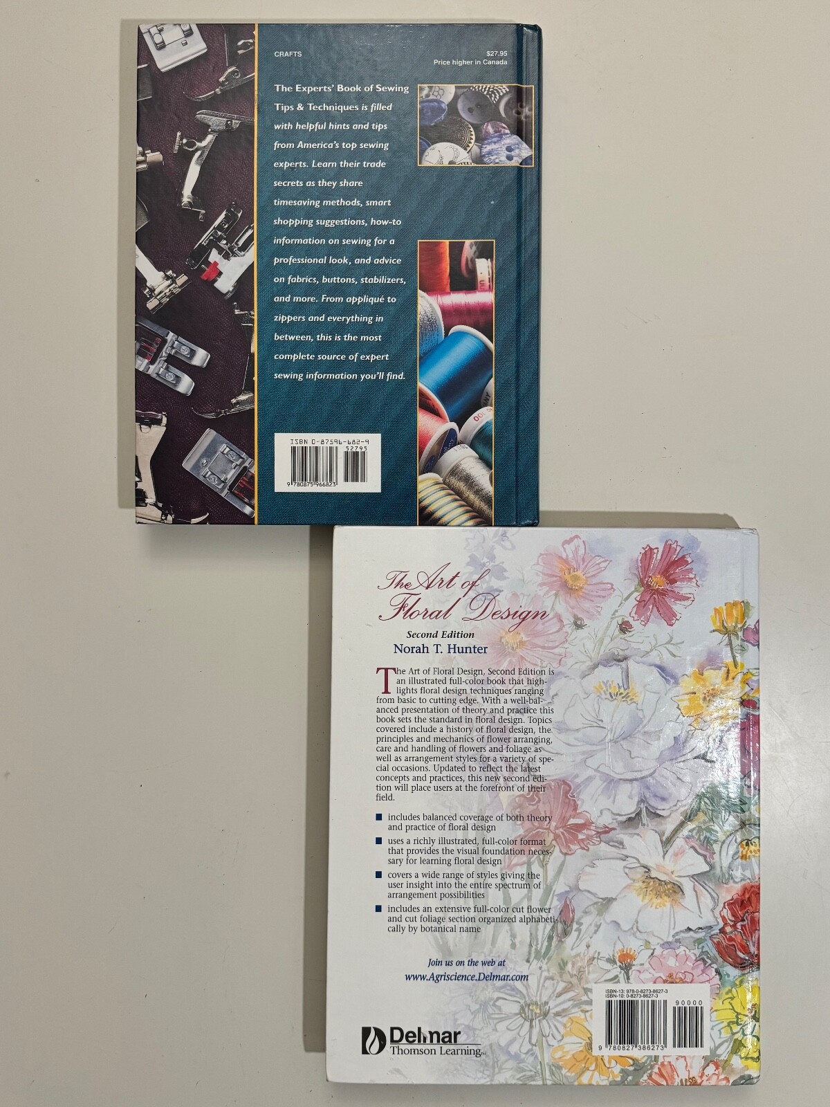 *VINTAGE BUNDLE* Floral Design + Sewing Tips: Coffee Table BOOK H.C. CRAFTING
