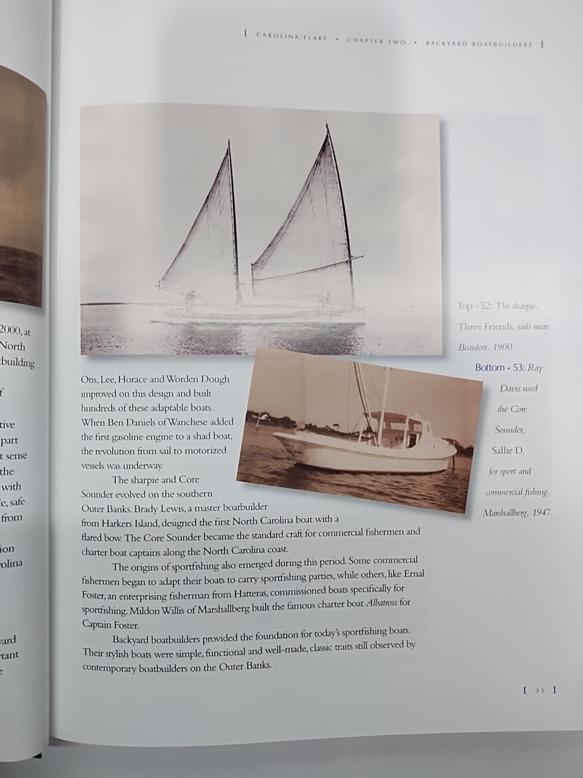 Carolina Flare Outer Banks Boatbuilding & Sportfishing Heritage hardback book