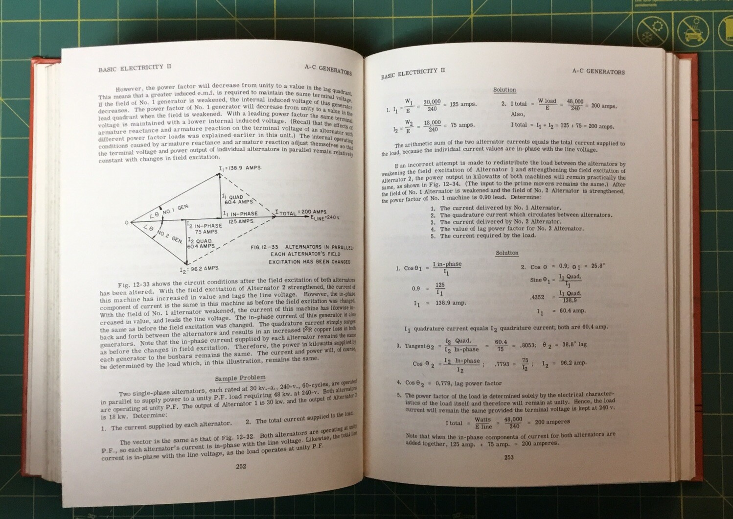 1963 ALTERNATING CURRENT FUNDAMENTALS TEXT BOOK by John R. Duff, 442 Pages