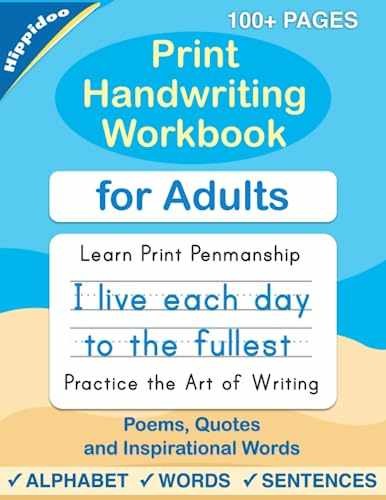 Print Handwriting Workbook – Paperback, by Lalgudi Sujatha; Hippidoo – Very Good