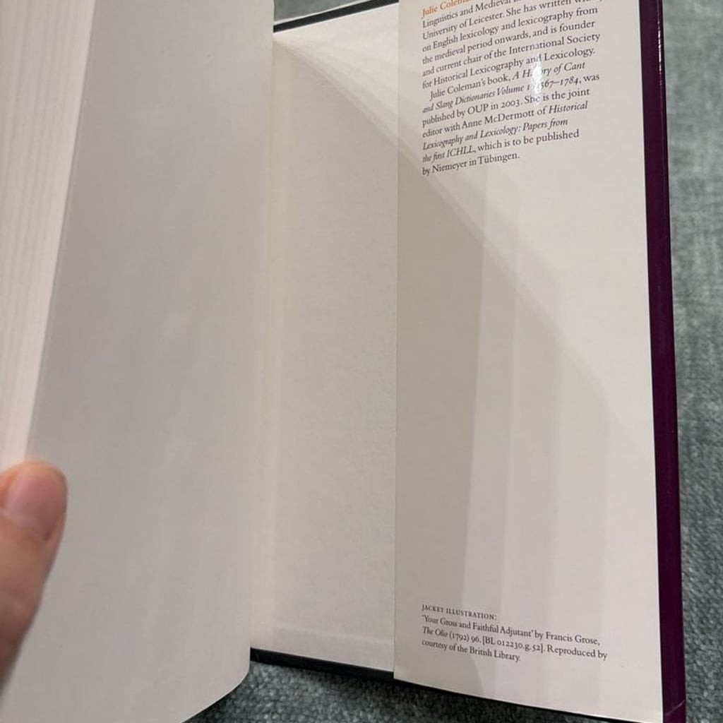 A History of Cant and Slang Dictionaries Volume II: 1785-1858 by Julie Coleman