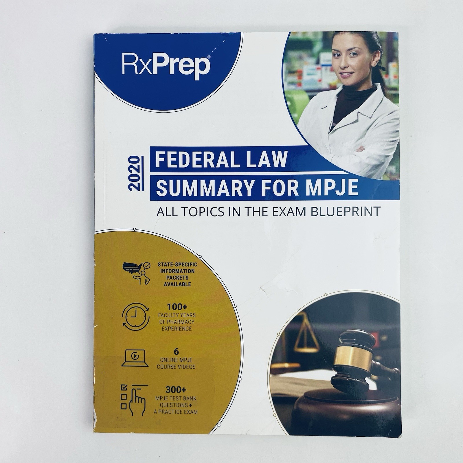 RxPrep Federal Law Summary For MPJE (2020, Paperback) Pharmacy Course Book