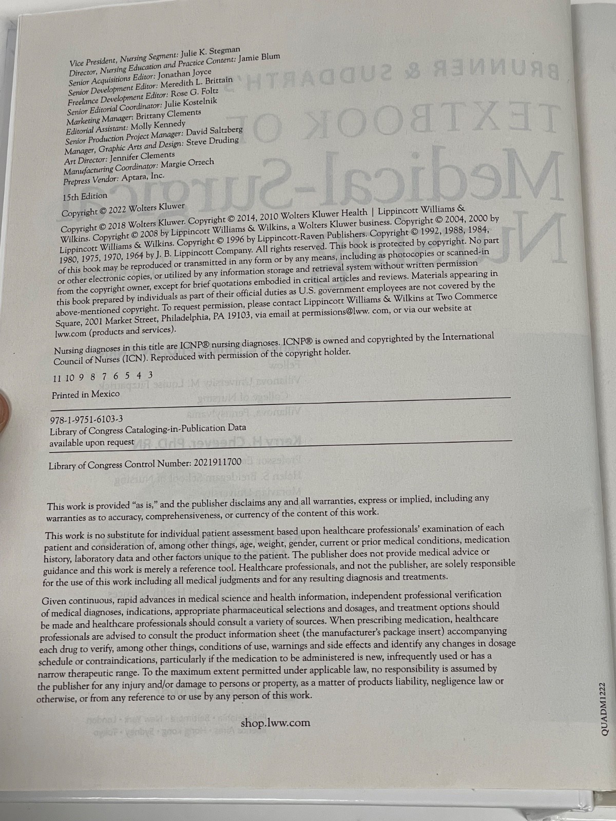 Brunner and Suddarth’s Textbook of Medical-Surgical Nursing Broken Spine See Pic