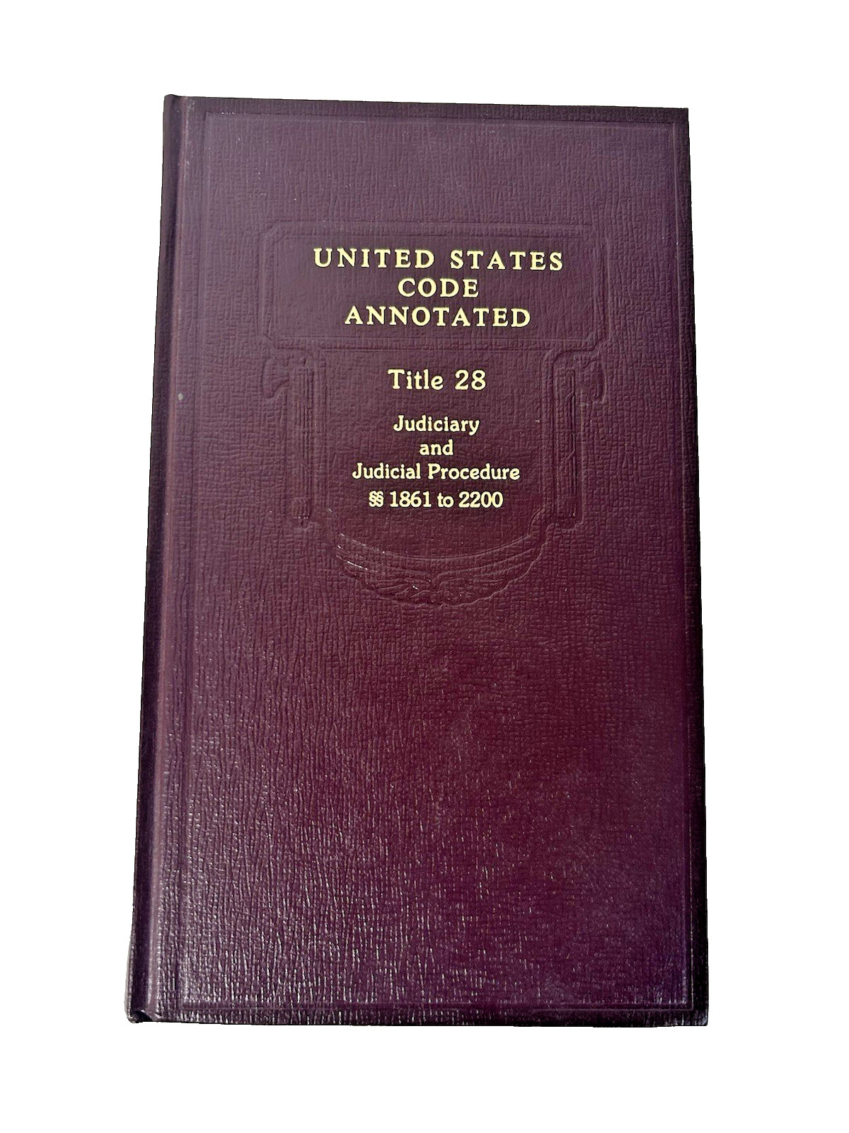 United States Code Annotated Title 28 Judiciary And Judicial Procedures Book