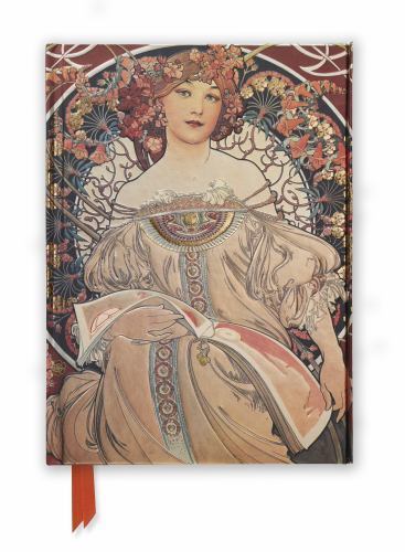 Mucha Reverie Foiled Journal, Hardcover by Flame Tree Publishing (COR), Like …