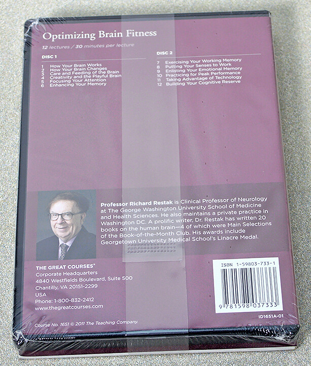 Optimizing Brain Fitness Course Guide Book and 2 DVD Set