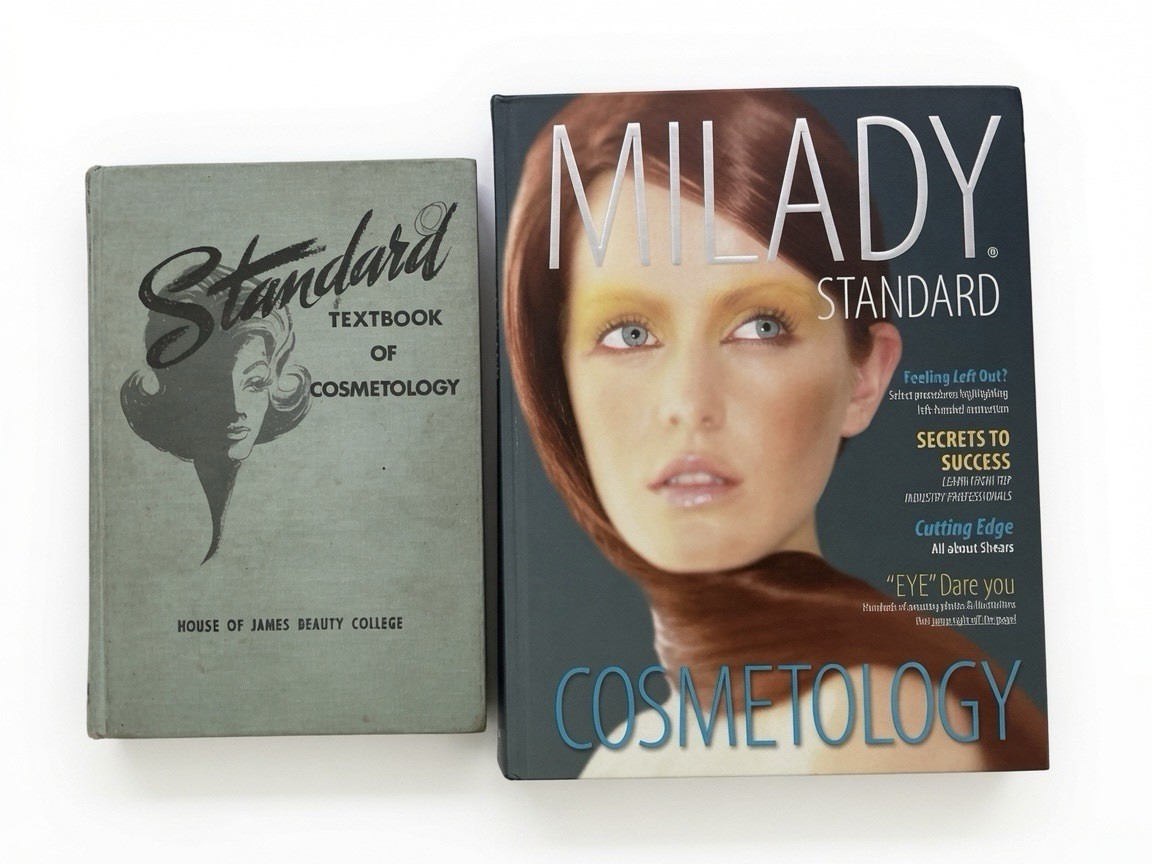Milady Standard Cosmetology Textbooks Bundle – Vintage 1967 + Modern Edition