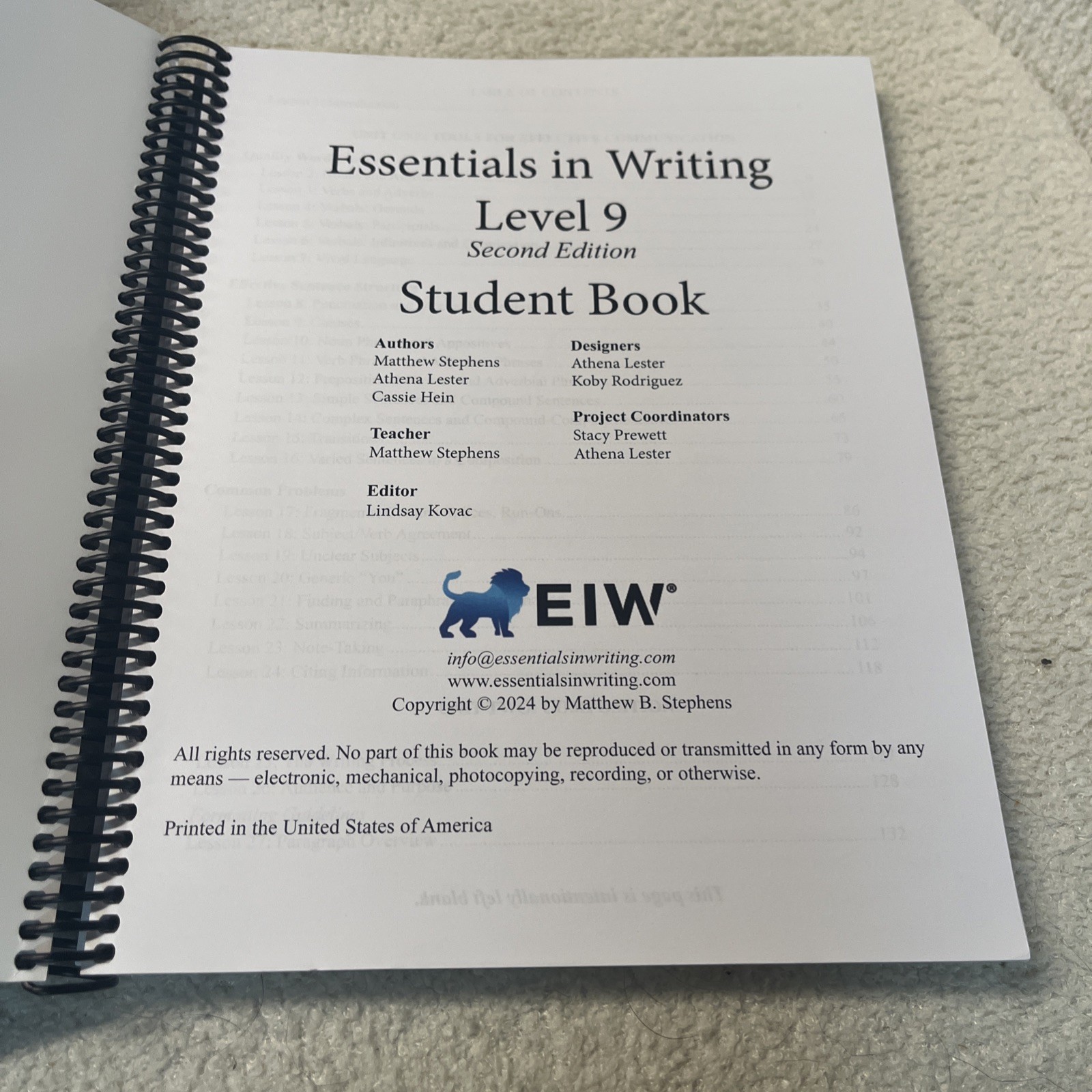 Essentials of Literature Level 9 Student Edition Education Without Limits 2nd Ed