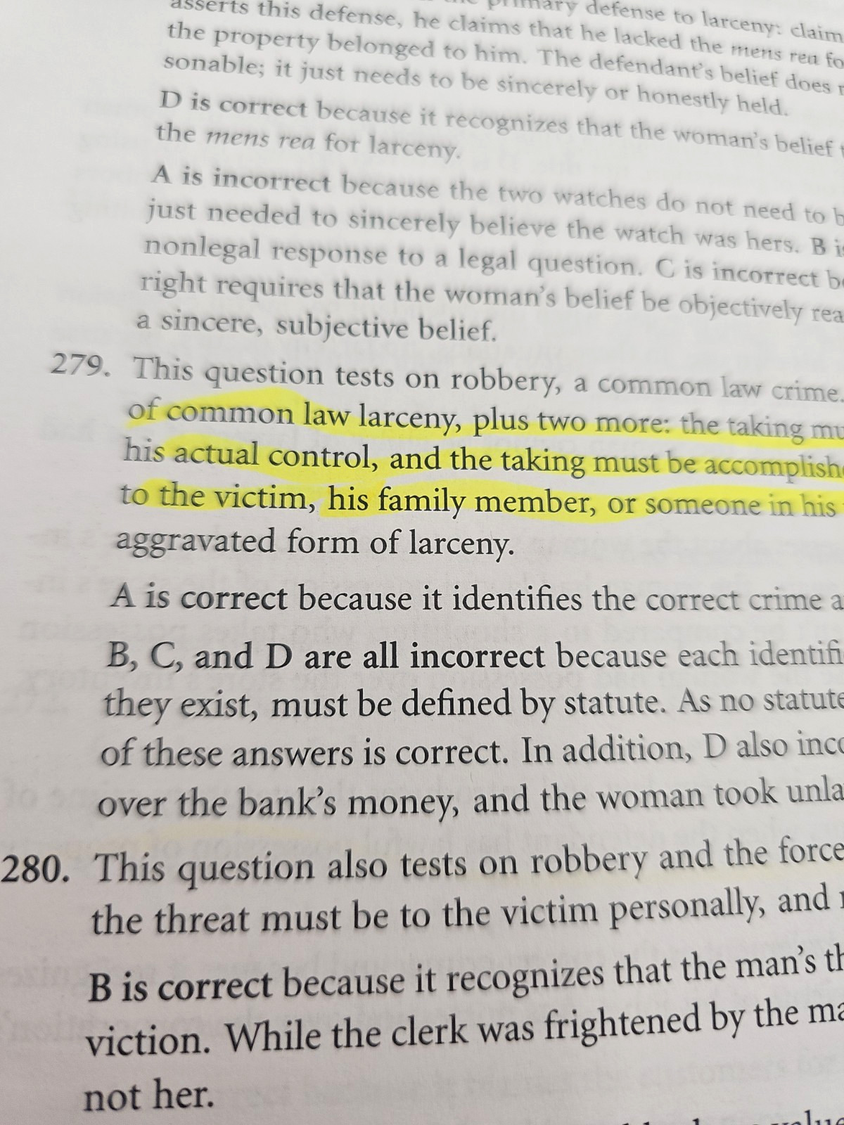 Core Criminal Law Learning Through Multiple-Choice Questions Kathy Swedlow PB