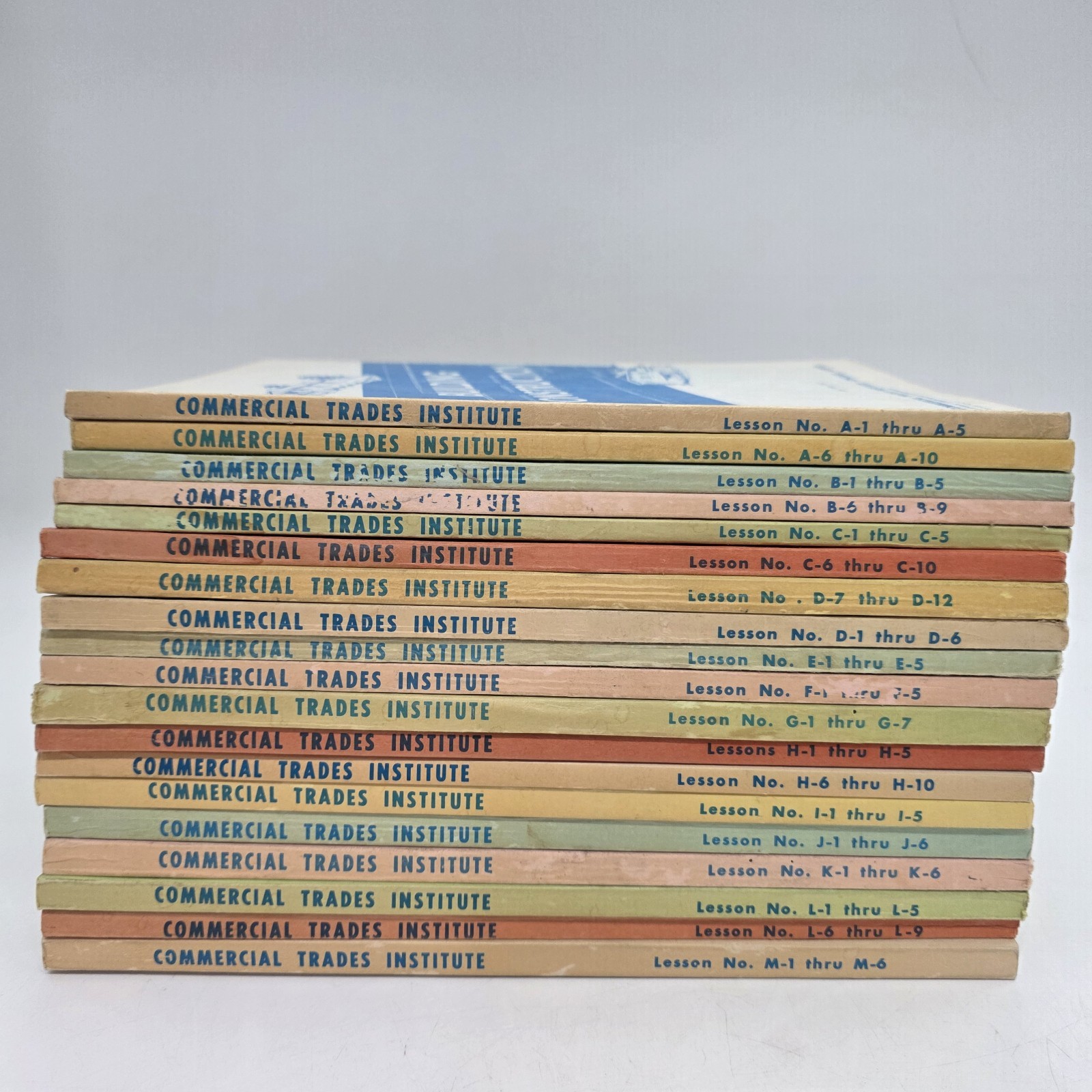 Building Construction Books Lot Of 19 Commercial Trades Institute 1969-1973