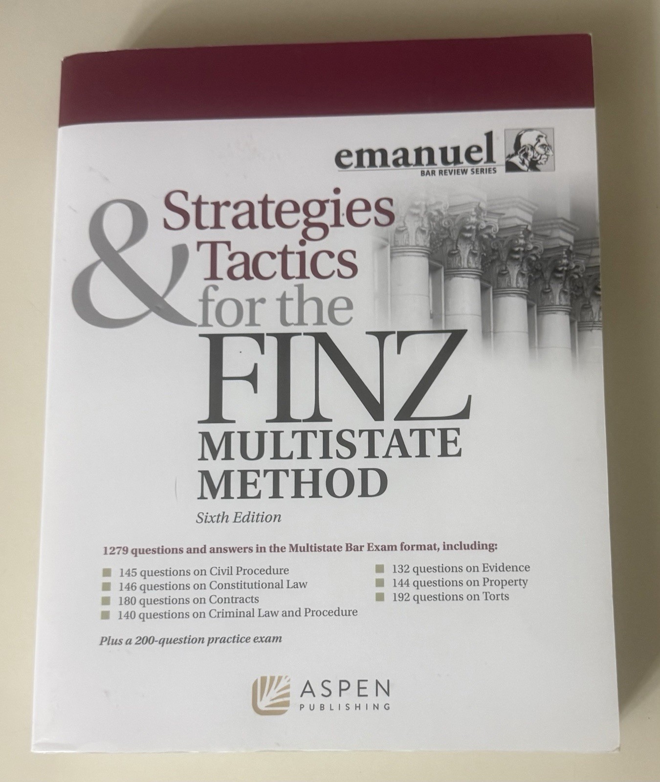 Bar Review Ser.: Strategies and Tactics for the Finz Multistate Method