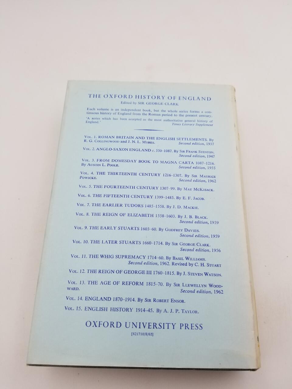 The Whig Supremacy, 1714-1760 (Oxford History of England)