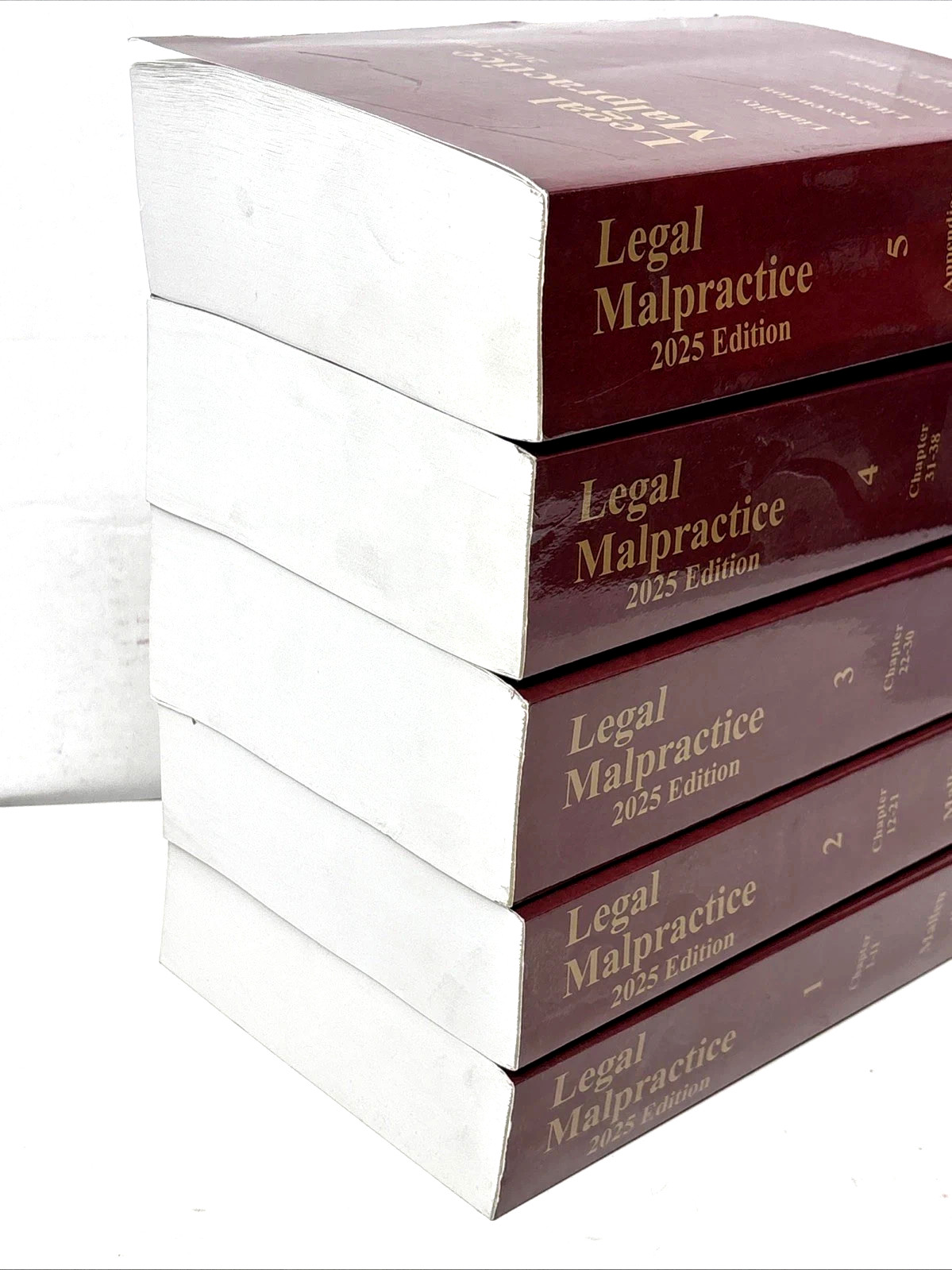 Legal Malpractice 2025 Mallen Thomson Reuters Complete Law Books Set Vol. 1-5 N