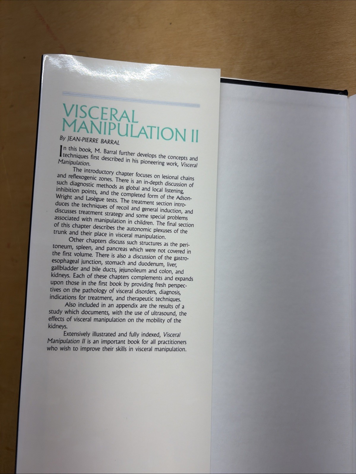 Visceral Manipulation II by Pierre Mercier and J. P. Barral 1989 HCDJ