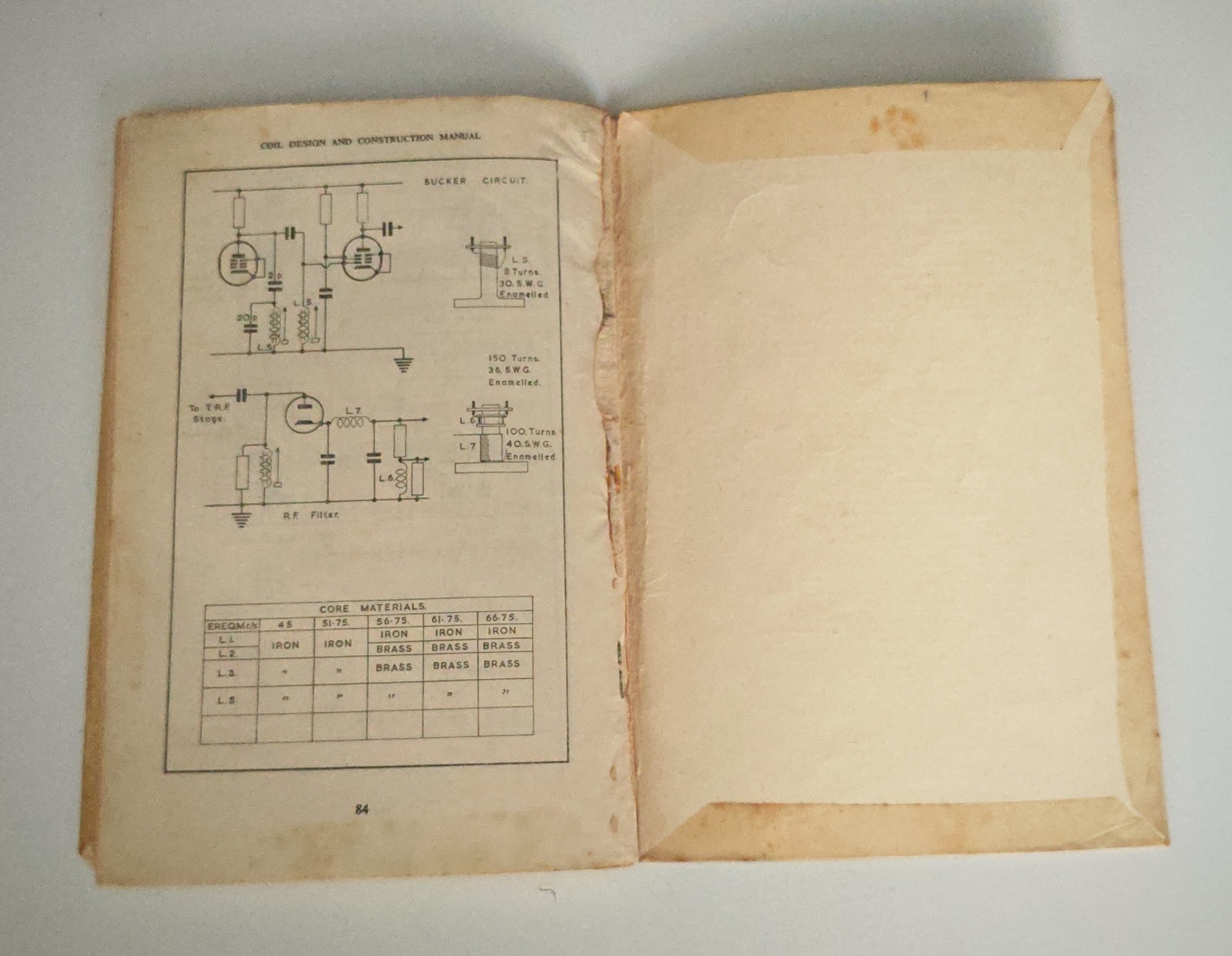 Vintage Coil Design and Construction Manual No.160 Bernards Radio Book 1960 Elec